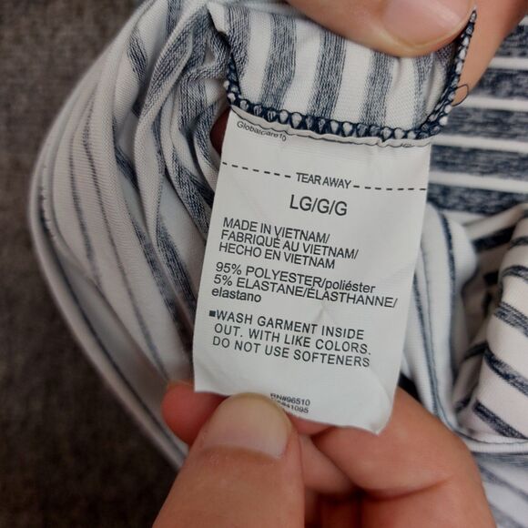 Under Armour Mens Large Blue Striped Playoff Polo Shirt Golf Athletic Loose Fit - Picture 7 of 8